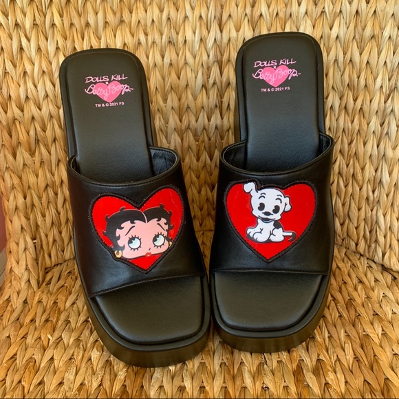✨Betty Boop Dolls Kill Platform Slides 11 - Picture 4 of 4